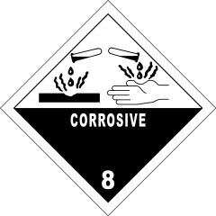 Corrosive substances